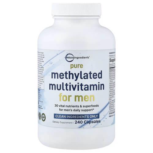 Витамины для мужчин Micro Ingredients Methylated Multivitamin for Men 240 Capsules (MII-43852)