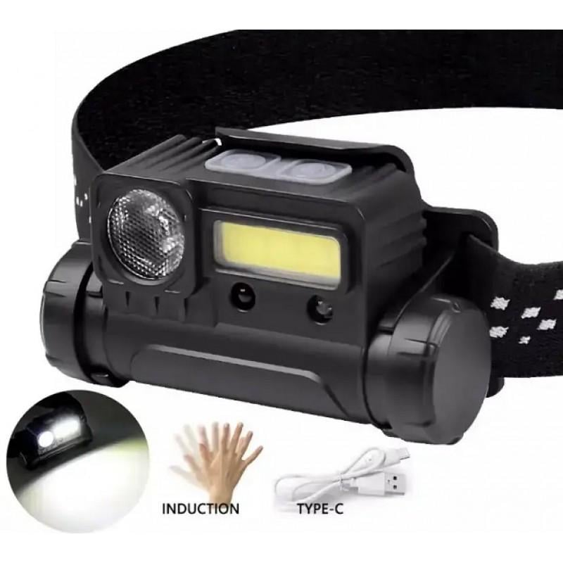 Фонарик налобный Bailong BL-123 COB USB Черный (ART:8137 - НФ-00008078) - фото 2 Фонарик налобный Bailong BL-123 COB USB Черный (ART:8137 - НФ-00008078) - фото 2