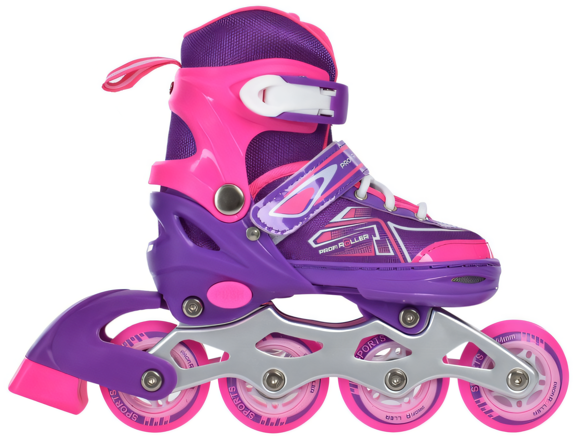Ролики розсувні дитячі Profi р. 27-30 з колесами PU Фіолетовий (AP-122-R-56)