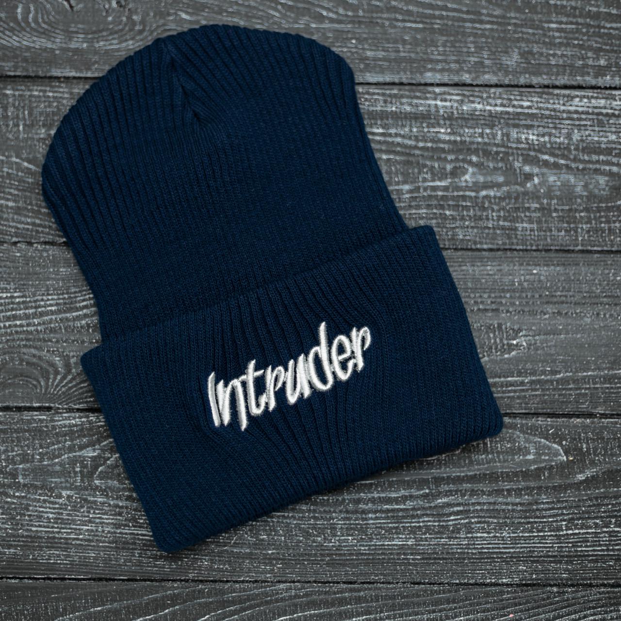 Шапка Intruder big logo унисекс зимняя Синий