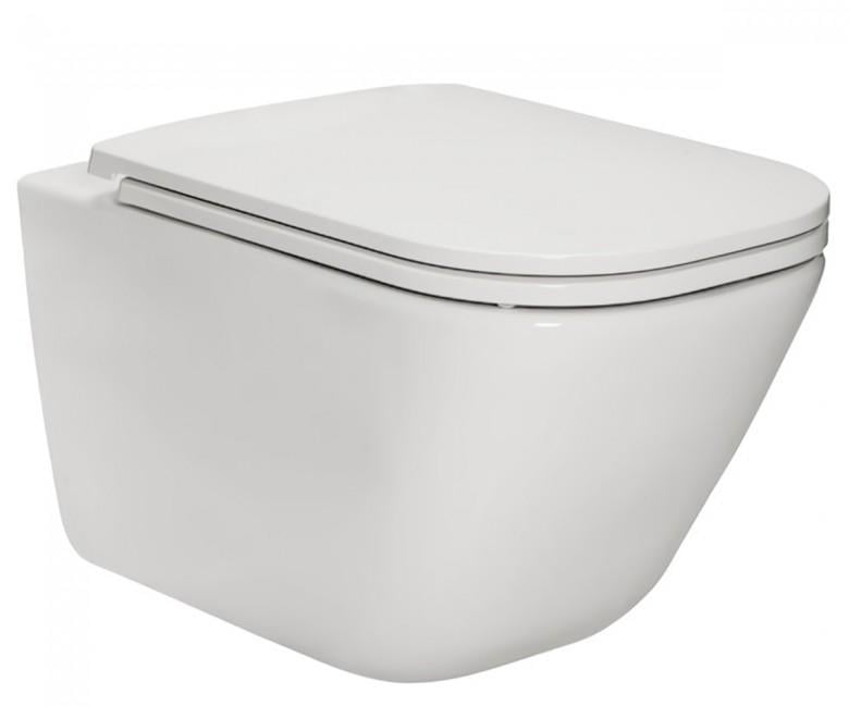 Унитаз подвесной Roca GAP Rimless с сиденьем Slim (A34H470000) Унитаз подвесной Roca GAP Rimless с сиденьем Slim (A34H470000)