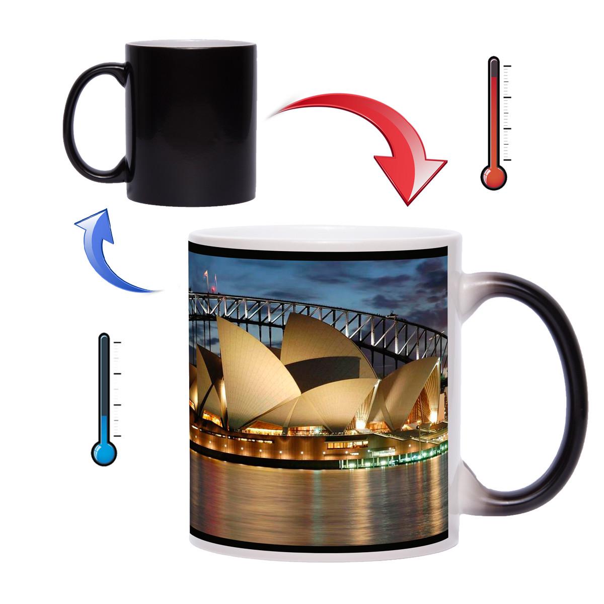 Чашка хамелеон Сіднейська опера 330 мл (new00143) - фото 4 Чашка хамелеон Сіднейська опера 330 мл (new00143) - фото 4