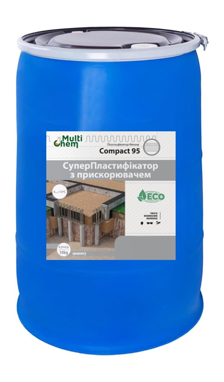 Пластификатор для бетона Compact 95 и гипса/тротуарной плитки 200 л (23800361)