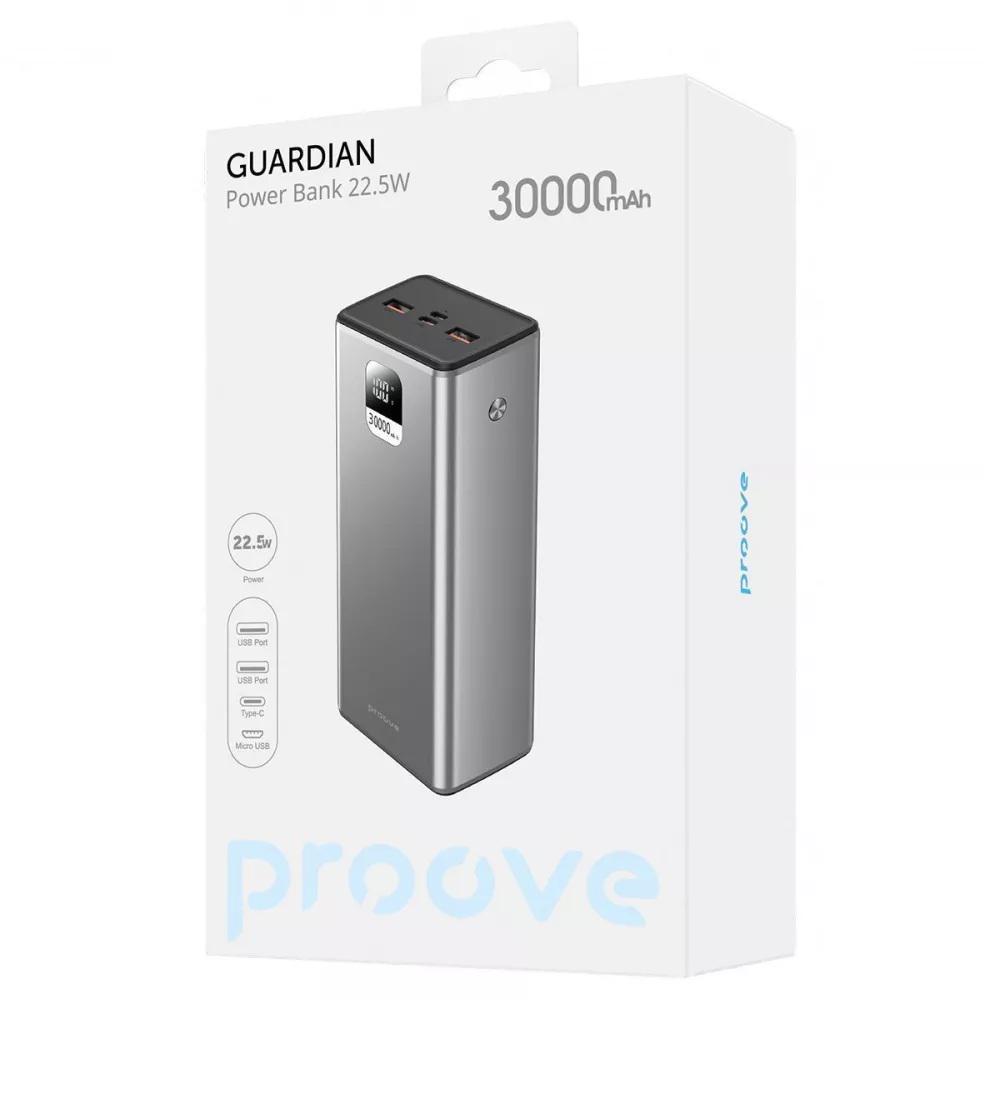 Повербанк Proove Guardian 22,5W 30000 mAh Silvery (565557) - фото 3