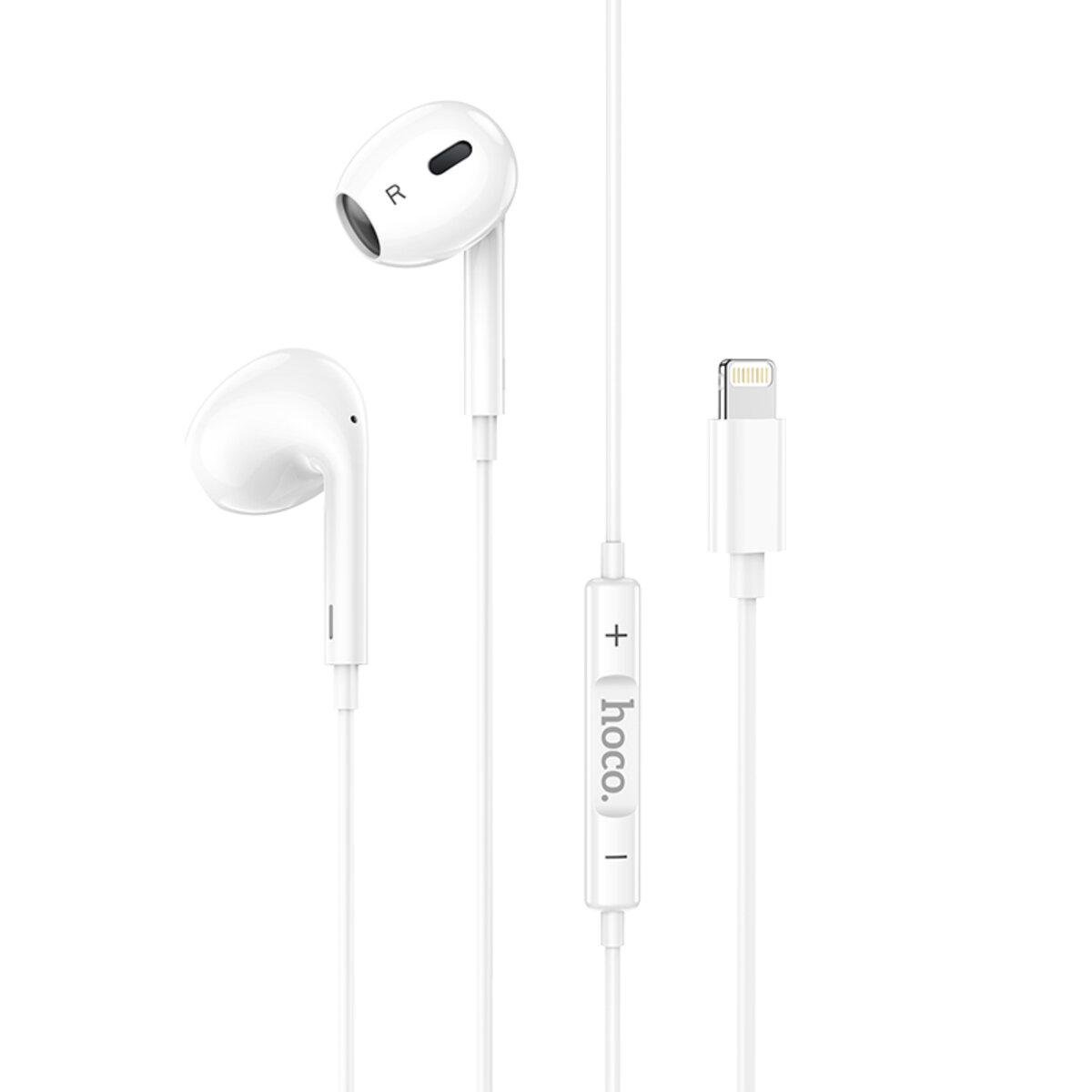 Наушники Hoco M1 Max 1,2 м Lightning White (11760105)