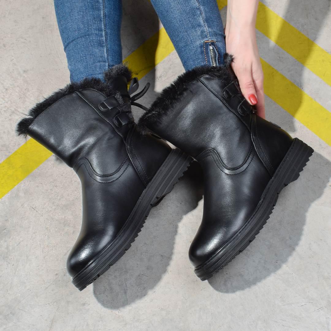 Ботинки женские зимние на меху 325799 р. 38 24,5 см