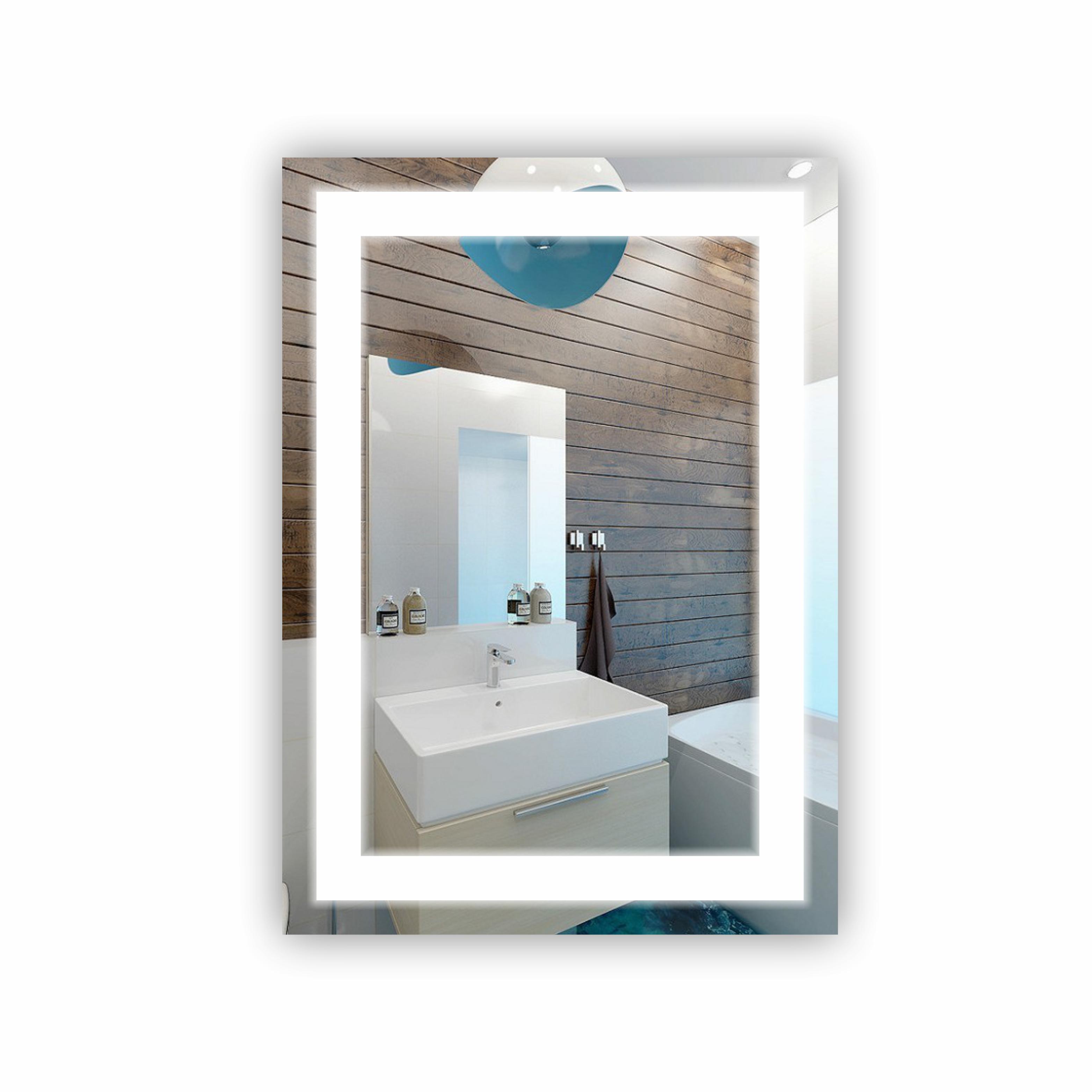 Зеркало с LED подсветкой 500х700 мм (R-054)