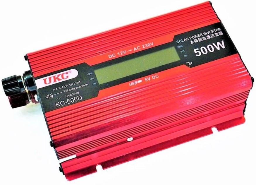 Інвертор автомобільний UKC KC-500D 12V-220 V 500 W (2104618920) Інвертор автомобільний UKC KC-500D 12V-220 V 500 W (2104618920)
