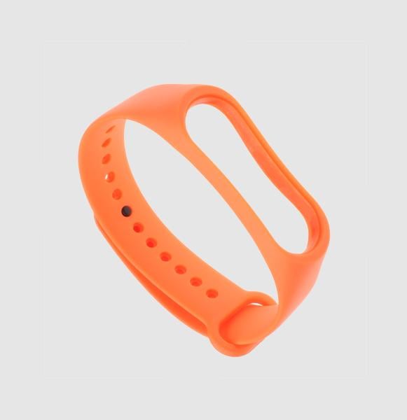 Ремешок для смарт-часов Xiaomi Mi Smart Band 6/5 силиконовый Оранжевый (2419P)