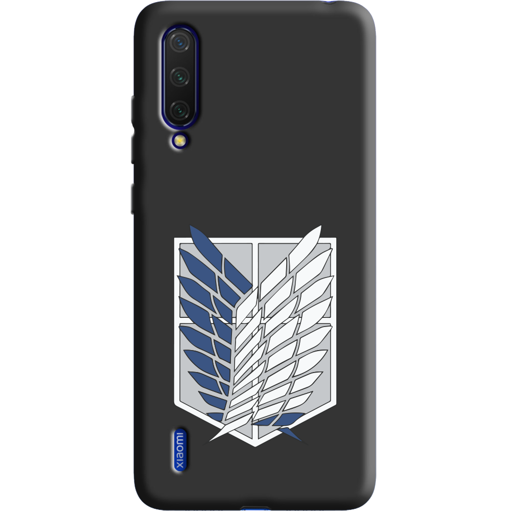 Чохол BoxFace Xiaomi Mi 9 Lite Атака Титанів Крила Свободи Чорний силікон (38311-bk88-38694)