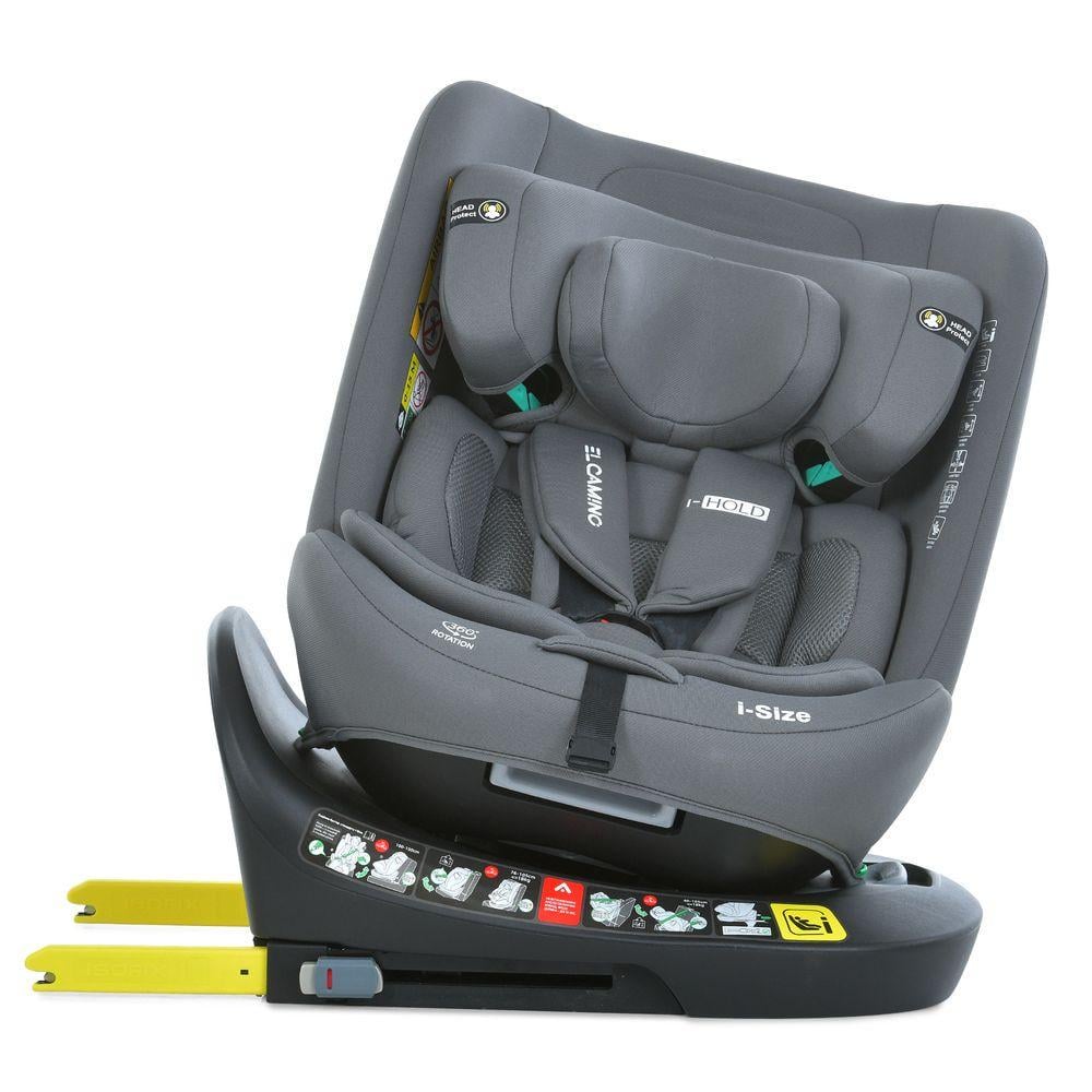 Автокрісло від народження El Camino ME 1188 i-HOLD i-SIZE R129 з поворотом на 360° до 150 см Shadow Gray (2763045294) - фото 3