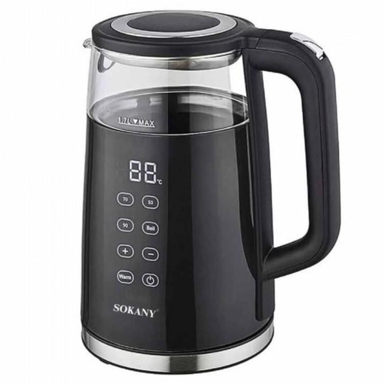 Электрочайник Sokany SK-09050 2200 Вт с терморегулятором и дисплеем 1,7 л