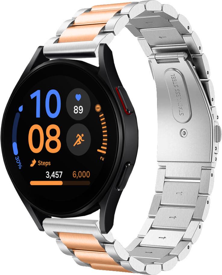 Ремінець металевий Shain Line для Galaxy Watch FE 40 мм Silver Rose (39325-68)