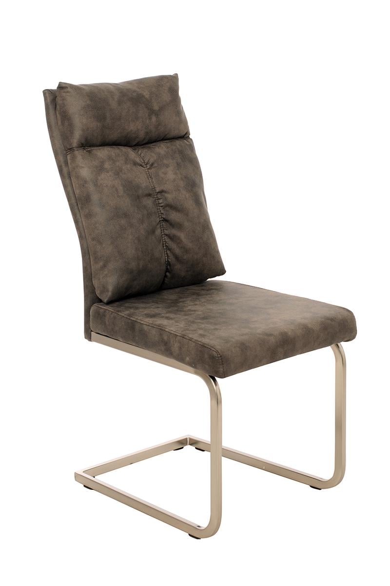 Стул обеденный Ветро Мебель S-115 1010х465х690 металл/искусственная кожа Серый/Серебристый