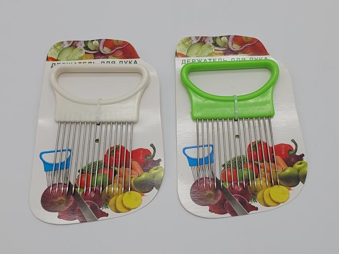 Тримач для нарізки овочів та фруктів нержавіюча сталь L 11 см (728375661) - фото 5 Тримач для нарізки овочів та фруктів нержавіюча сталь L 11 см (728375661) - фото 5