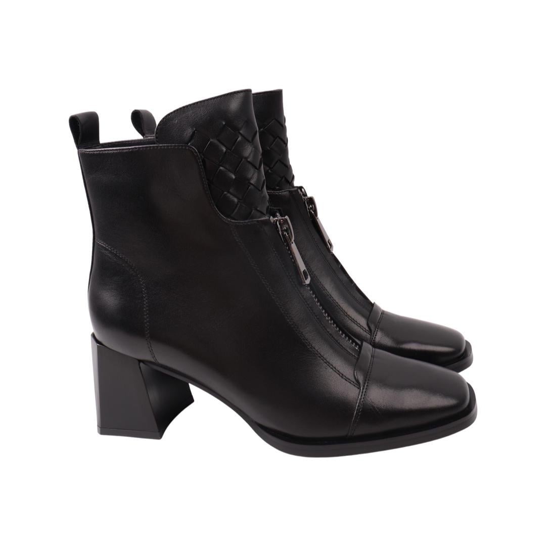 Ботильоны женские Wit Mooni из кожи р. 37 Черный (40-21DH)