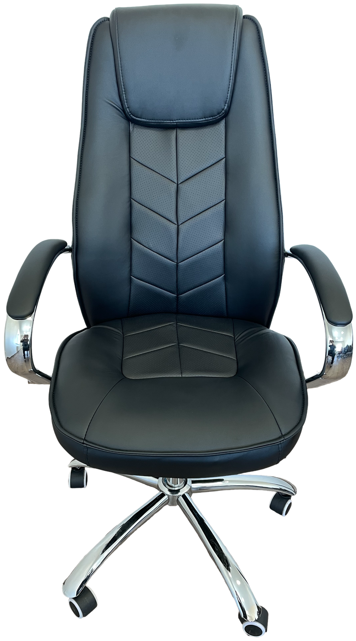 Кресло руководителя Техфорвард Гефест ANF эко-кожа крестовина хром Черный - фото 2 Кресло руководителя Техфорвард Гефест ANF эко-кожа крестовина хром Черный - фото 2