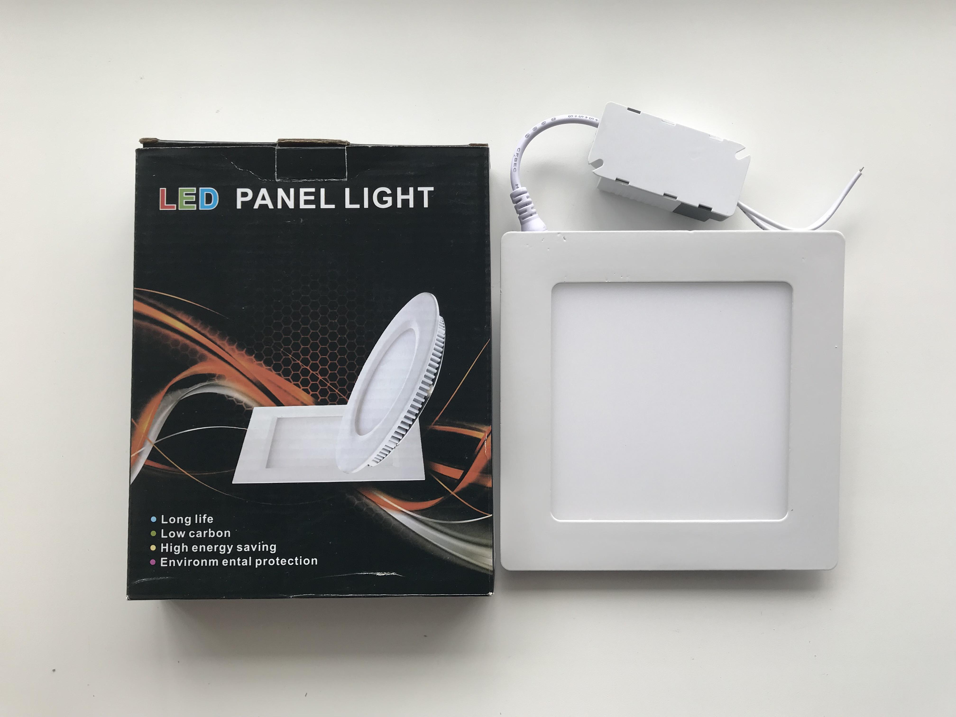 Світильник світлодіодний врізний квадрат Ledex 9 Вт 3000K Тепле жовте світло (102111)