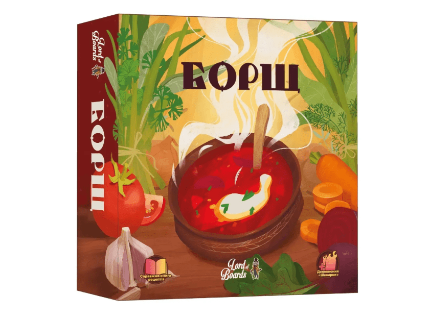 Гра настільна борщ та доповнення шкварки 22х22х6 см