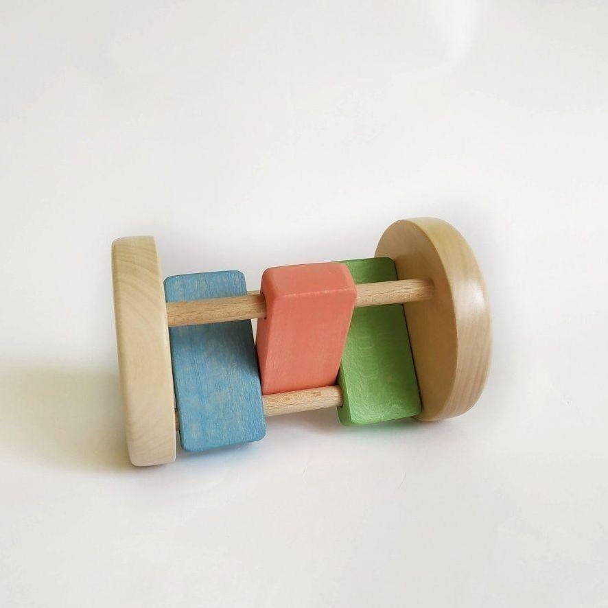 Дерев'яне брязкальце BeSmart Каталка з кастаньетами Різнокольоровий (WT 1020)