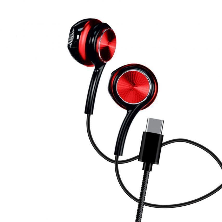Наушники Walker с разъемом Type-C Red (H735)