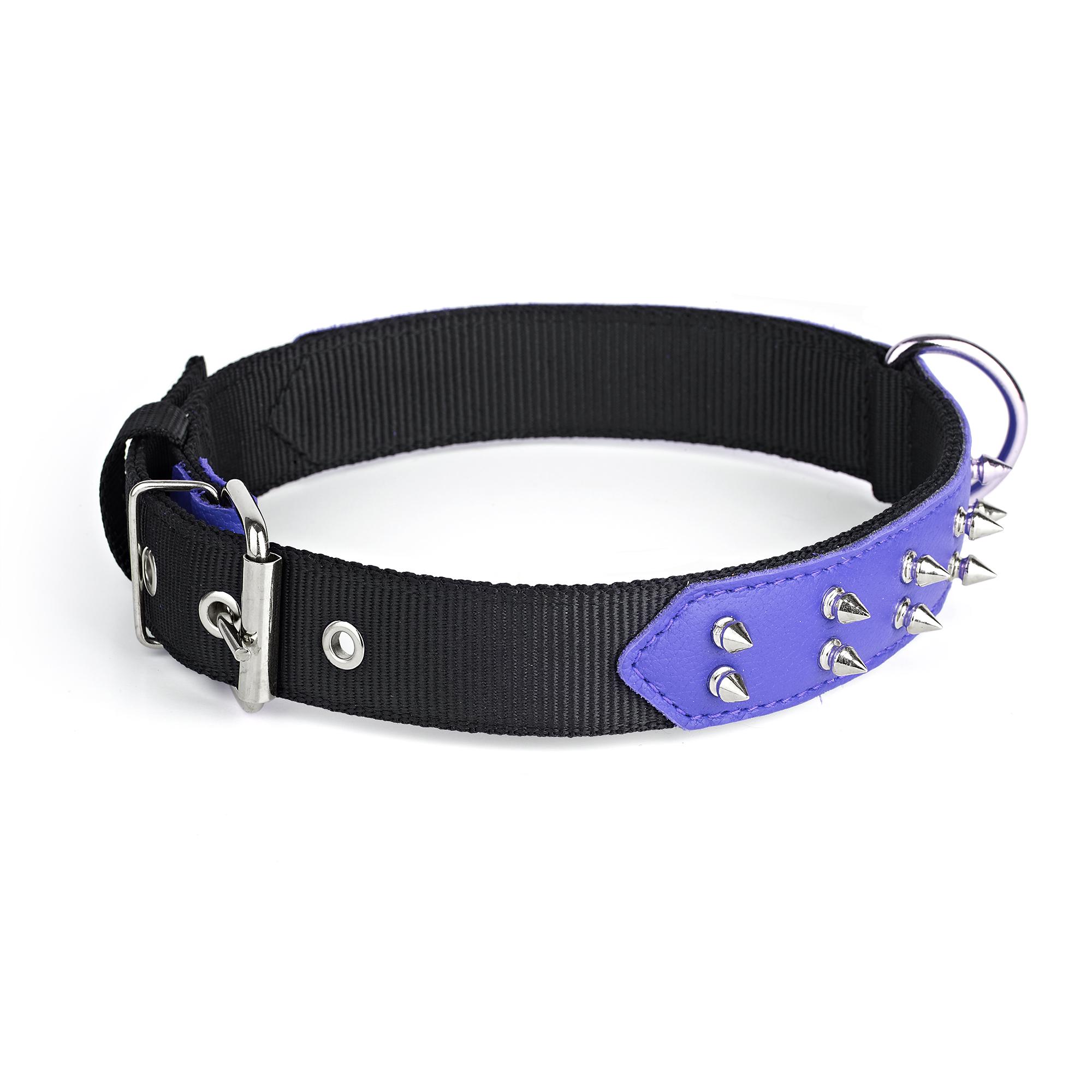 Ошейник KareLine и натуральной кожи с шипами 35 мм 410-510 мм (6606/9) - фото 2