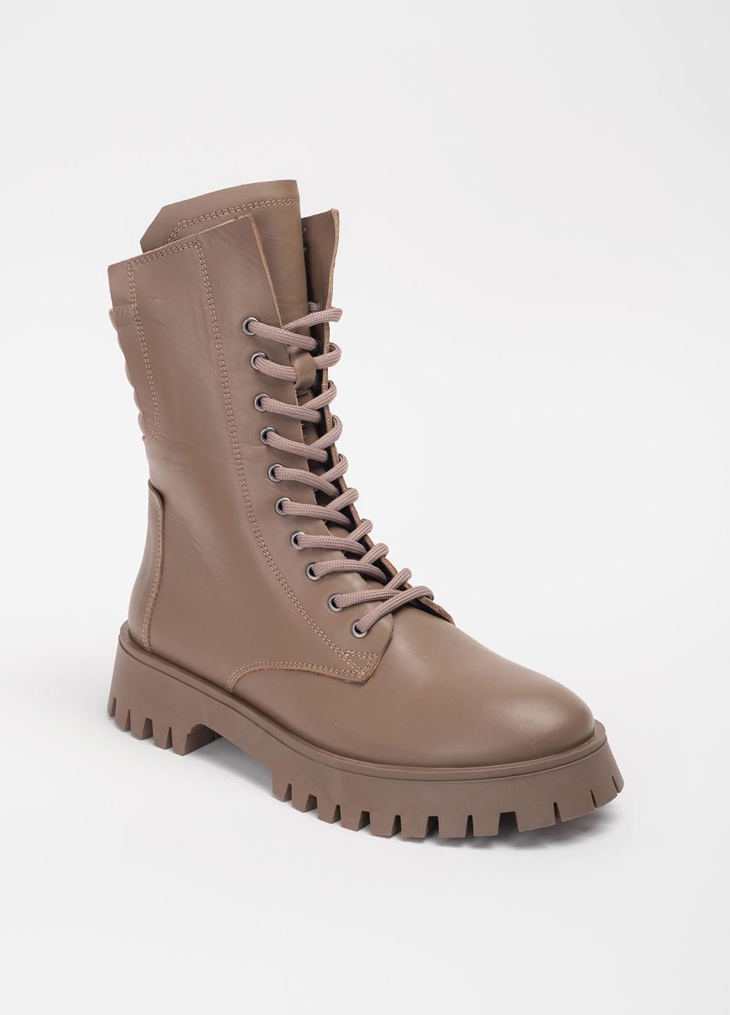 Ботинки женские Miss Roy 5013 220 кожаные р. 39 Бежевый (342368_39)