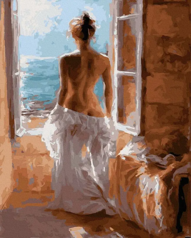 Картина по номерам Brushme Девушка муза 40x50 см (BRM21144)