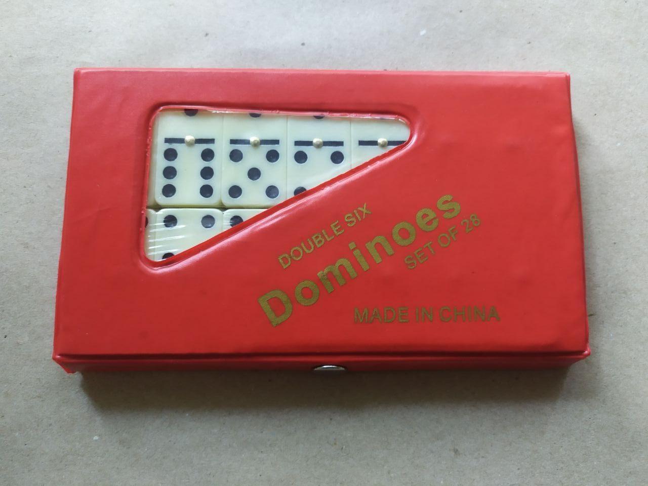 Доміно B00495 у червоному футлярі 10х1,5х18 см
