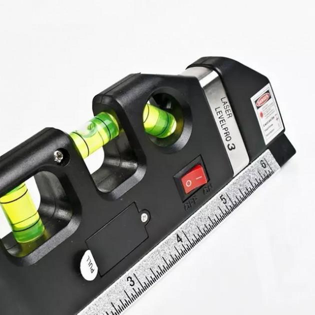 Лазерний рівень Laser Level Pro 3 з вбудованою рулеткою (7124) - фото 2