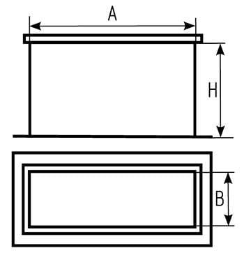 Врізка прямокутного перерізу пряма в прямокутний повітровід 500х300 мм (821-18) - фото 2 Врізка прямокутного перерізу пряма в прямокутний повітровід 500х300 мм (821-18) - фото 2