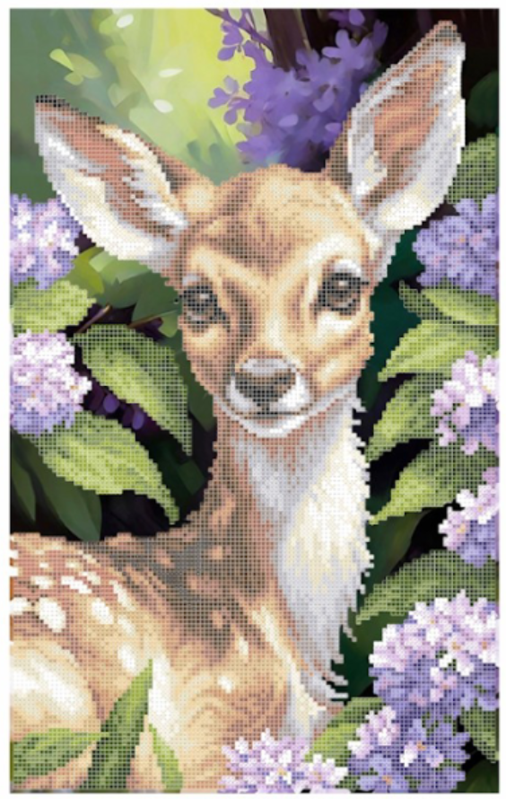 Схема для вышивки бисером Золотая Подкова Олененок (ЗПТ-042) Схема для вышивки бисером Золотая Подкова Олененок (ЗПТ-042)