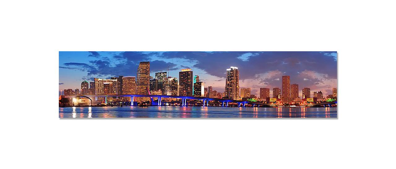 Наклейка виниловая на кухню Zatarga Неоновый Мост 600х2500 мм (1294193553)