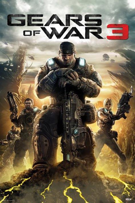 Постер плакат Gears of War 3 61x91,5 см