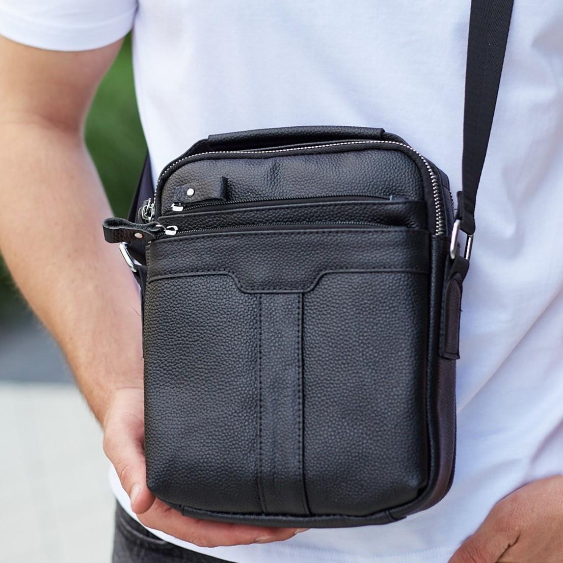 Сумка кожаная Tiding Bag с ручкой (73957)