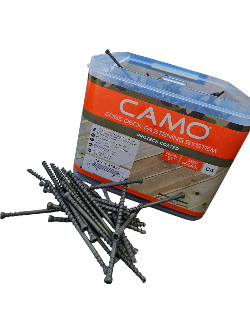 Саморіз для монтажу дерев'яних терас Camo C4 ProTech 75 мм 700 шт. (28747826) - фото 2