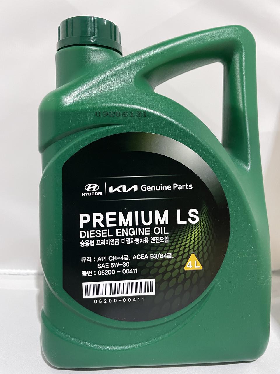 Моторное масло Mobis Premium LS Diesel 5W30 4 л (0520000411)