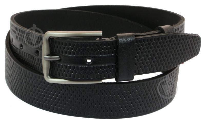 Шкіряний ремінь Skipper 110-130 x 3.8 см Чорний (1011-38)