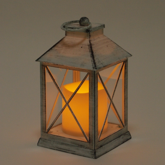 Подсвечник-фонарь со свечой LED Бело-черный (OR-PL6053C-2) - фото 2 Подсвечник-фонарь со свечой LED Бело-черный (OR-PL6053C-2) - фото 2