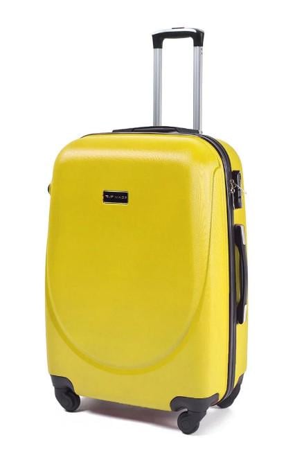 Валіза пластикова WINGS 310 L на 4 колесах Жовтий (CEKRBWI310LB4JET) - фото 3