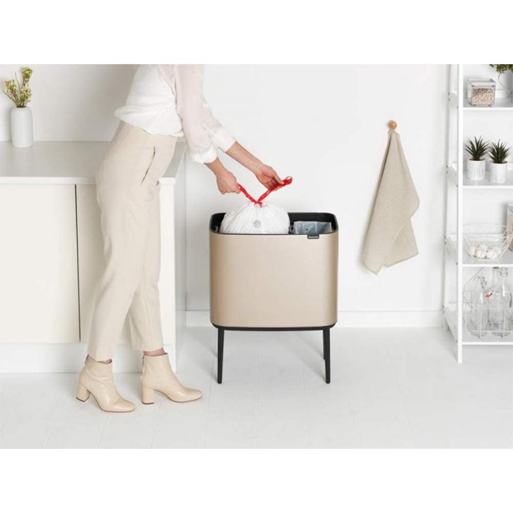 Бак для сміття Brabantia Pedal Bin 11+23 л Бежевий (304620) - фото 5