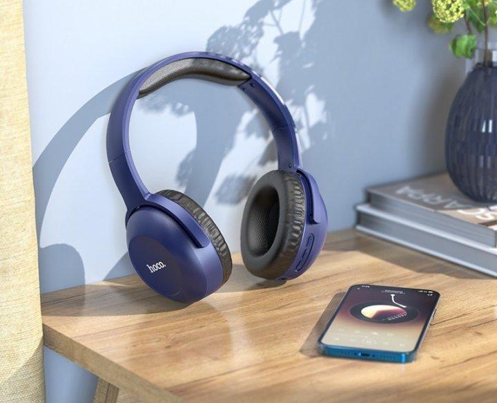 Наушники беспроводные Hoco W33 Art sount BT headset Bluetooth Blue - фото 3