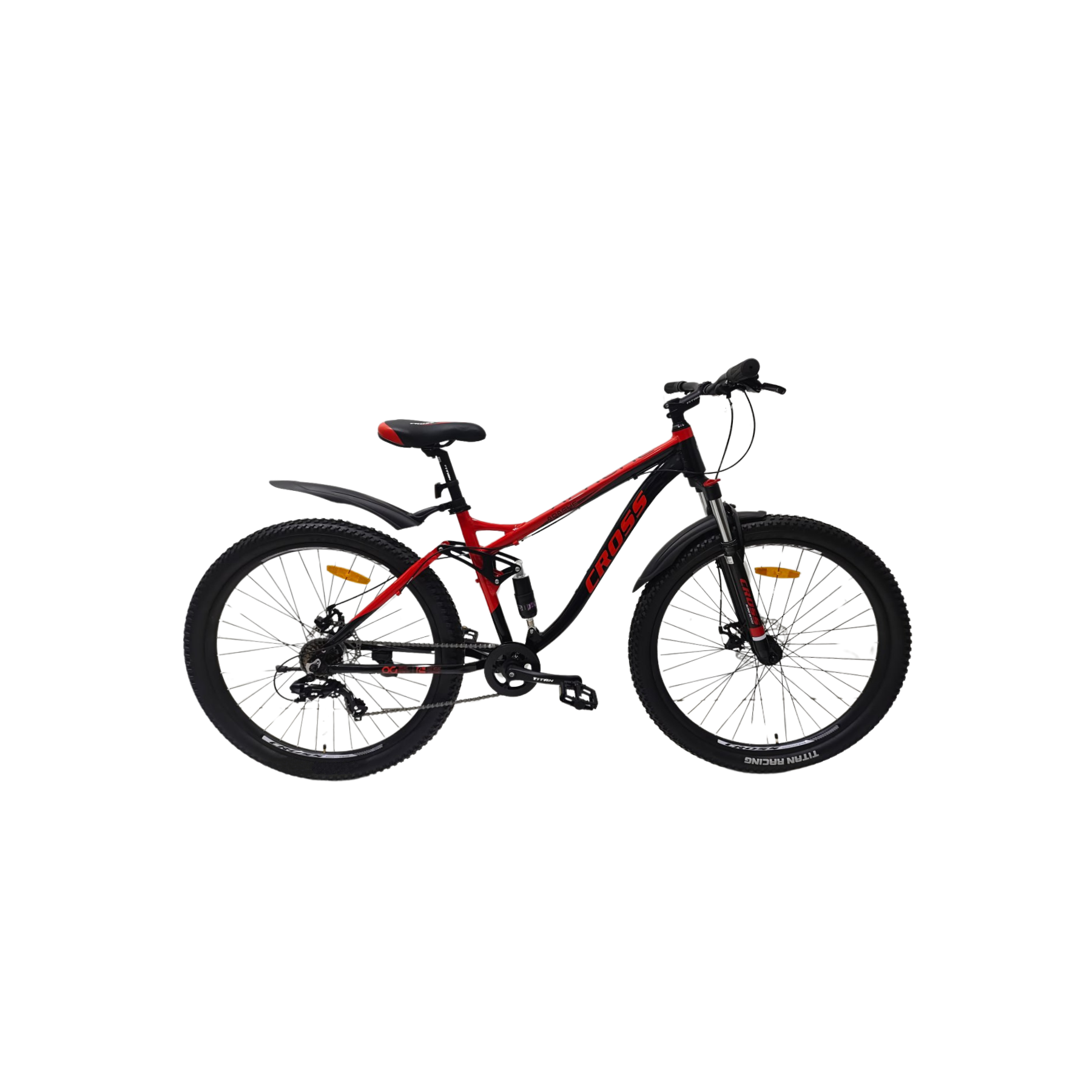 Велосипед Cross APACHE 2024 29"18" Чорнийй/Червоний