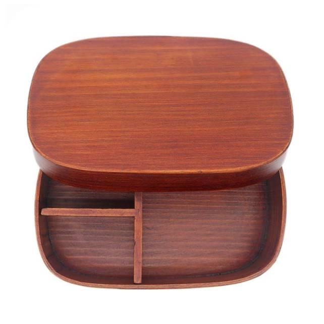 Ланч-бокс дерев'яний SUNROZ Wooden Коричневий (SUN2381)