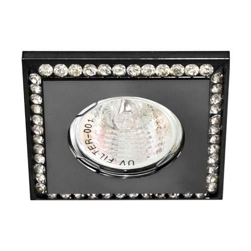 Світильник вбудований Feron DL102-BK Прозорий/Чорний