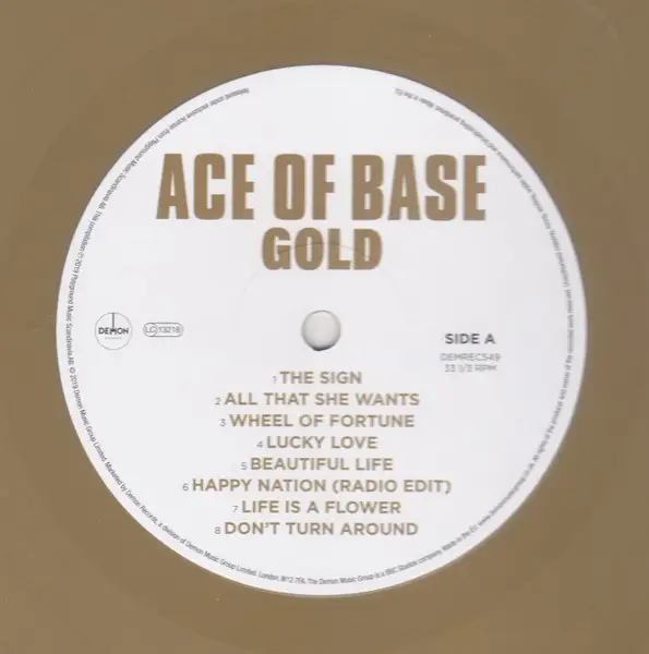 Виниловая пластинка LP Ace Of Base Gold Gold Vinyl - фото 3