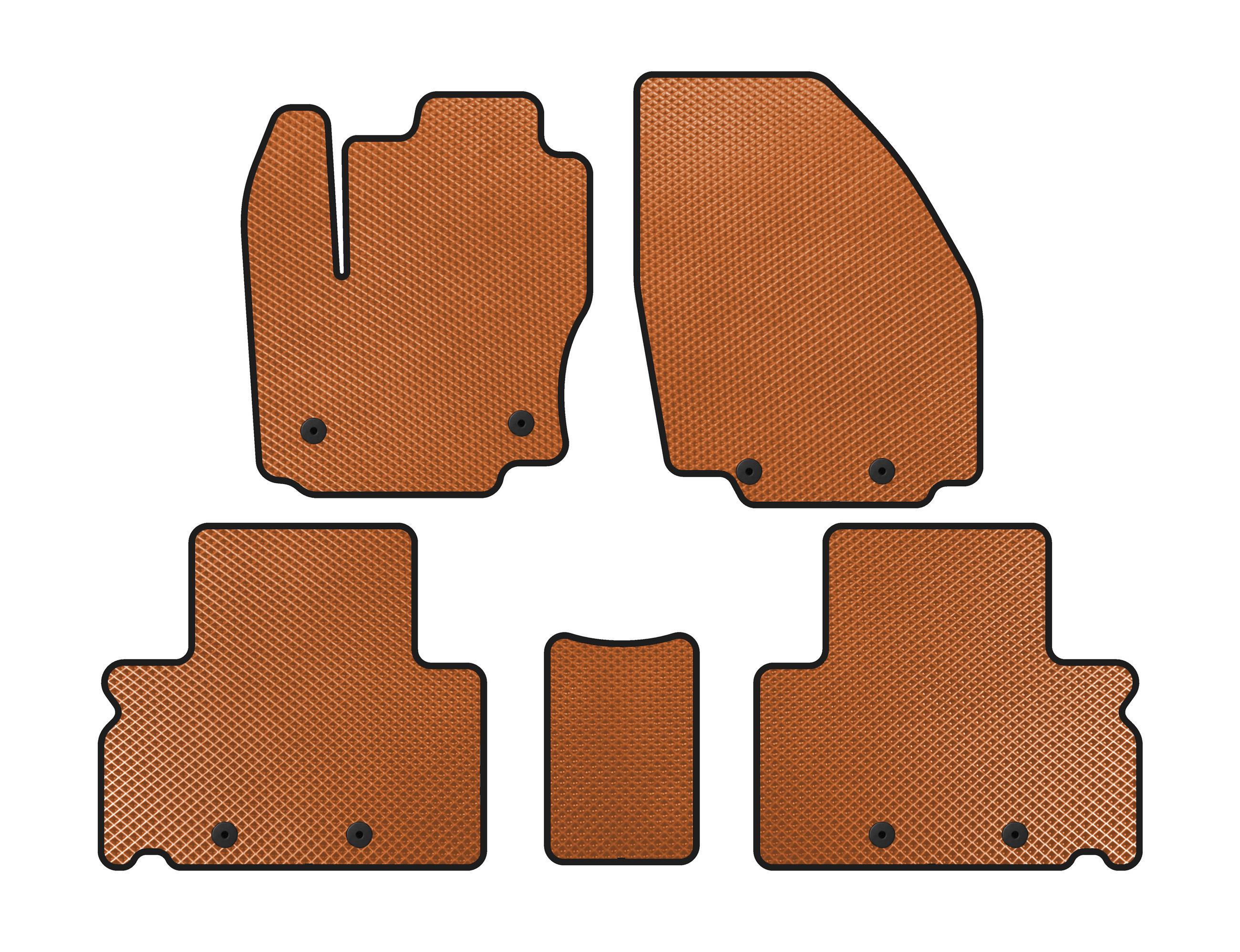 Коврики Digital Designs EVA для Ford S-Max 2007-2014 гг. этилвинилацетат Оранжевый (144548)