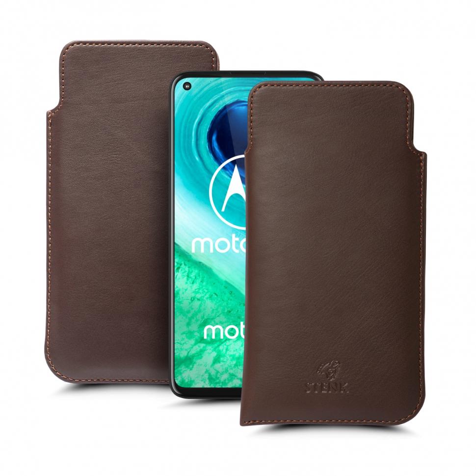 Футляр Stenk Elegance для Motorola Moto G8 Коричневий (66277)