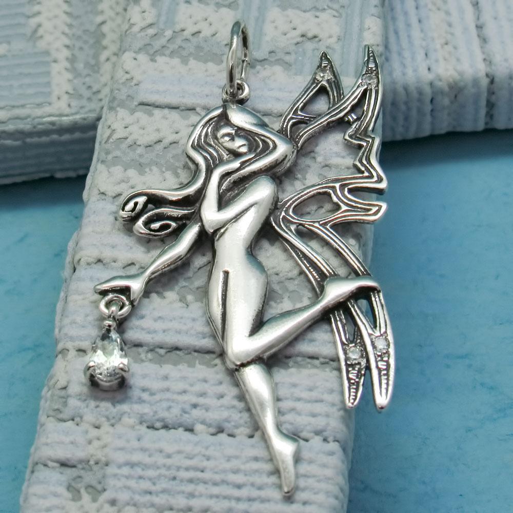 Срібний підвіс з фіанітами Фея (1165626478) - фото 5 Срібний підвіс з фіанітами Фея (1165626478) - фото 5