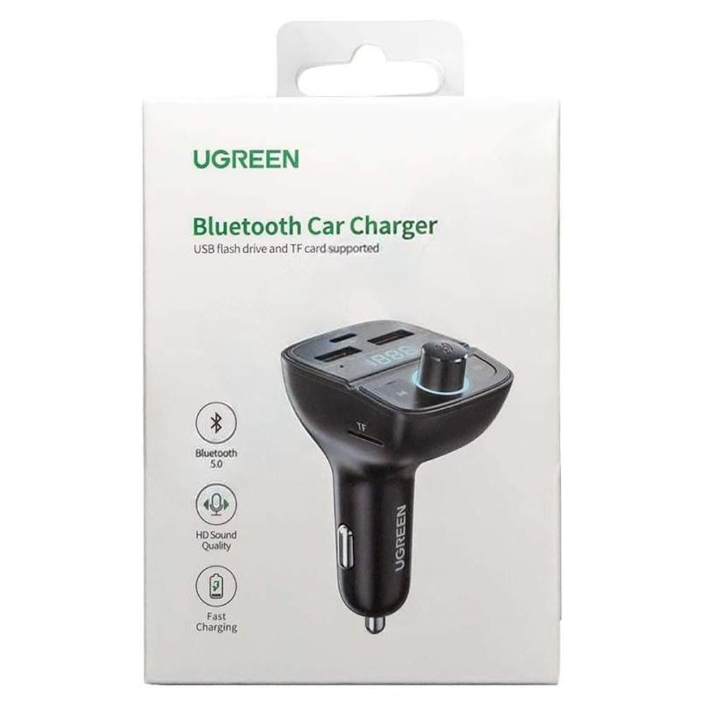 ОЗУ з FM-модулятором UGreen CD229 FM&Bluetooth Transmitter&Car Charger + TF Slot Black (UGR-80910) - фото 4 ОЗУ з FM-модулятором UGreen CD229 FM&Bluetooth Transmitter&Car Charger + TF Slot Black (UGR-80910) - фото 4